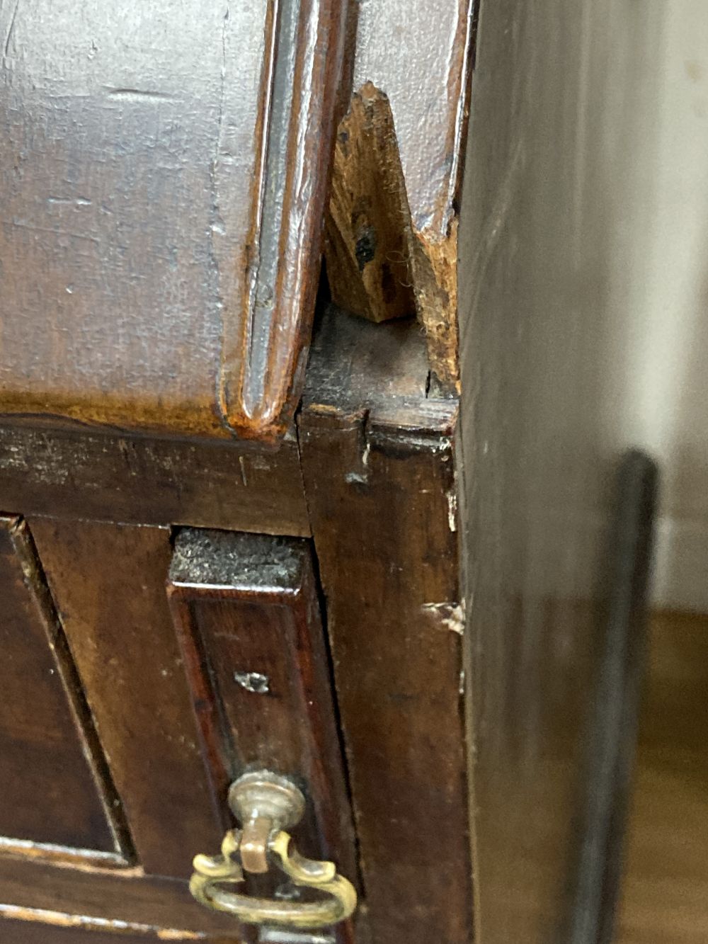 A George III mahogany bureau bookcase, width 107cm depth 59cm height 206cm